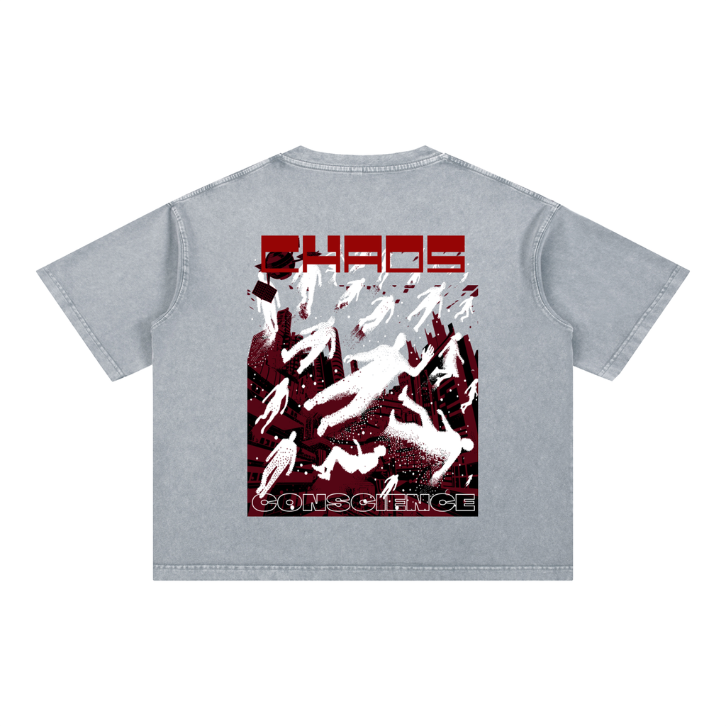 Mineral Wash Boxy Cotton T-Shirt