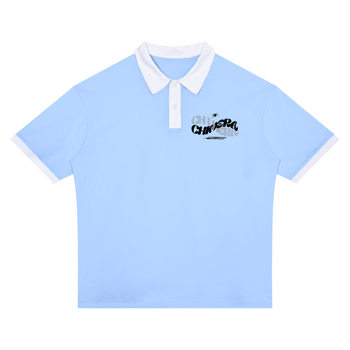 Unisex Color Block Polo Shirt