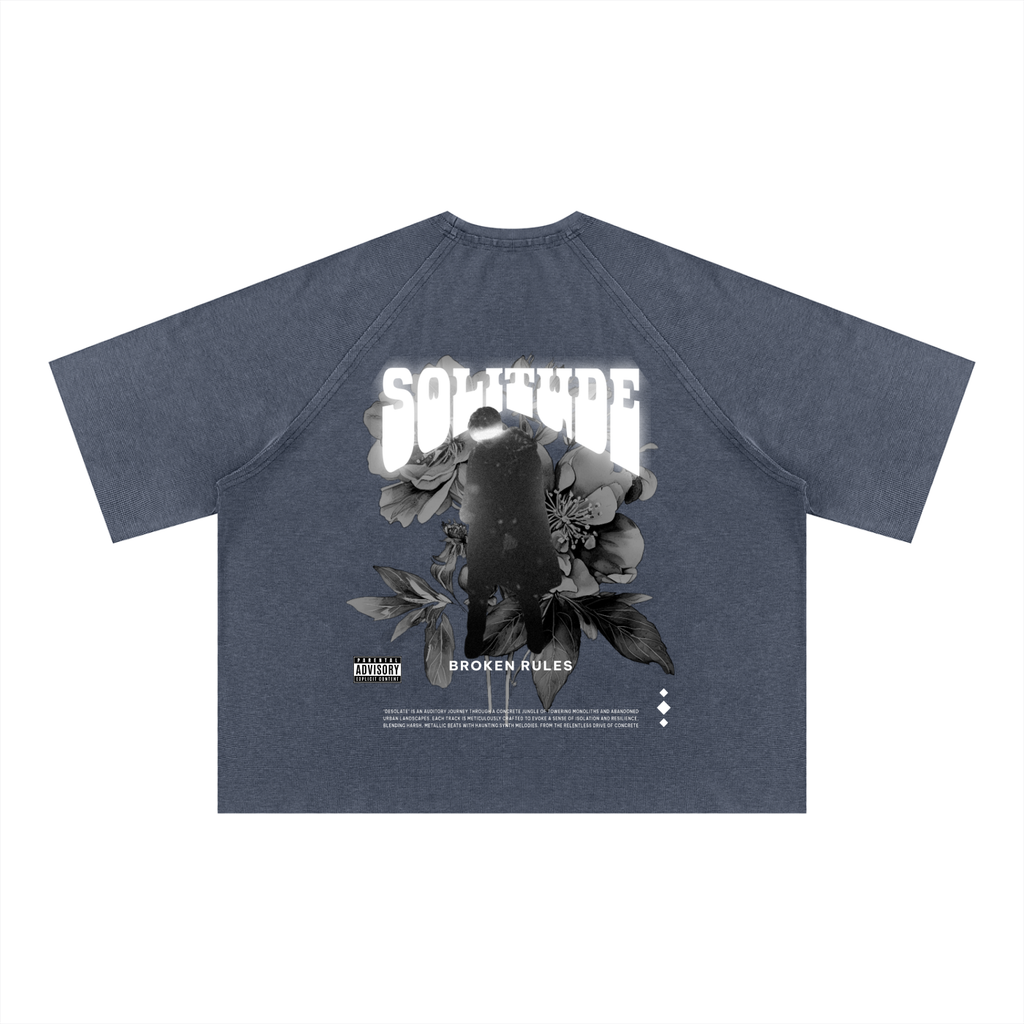 Unisex Mineral Wash Boxy Waffle T-Shirt