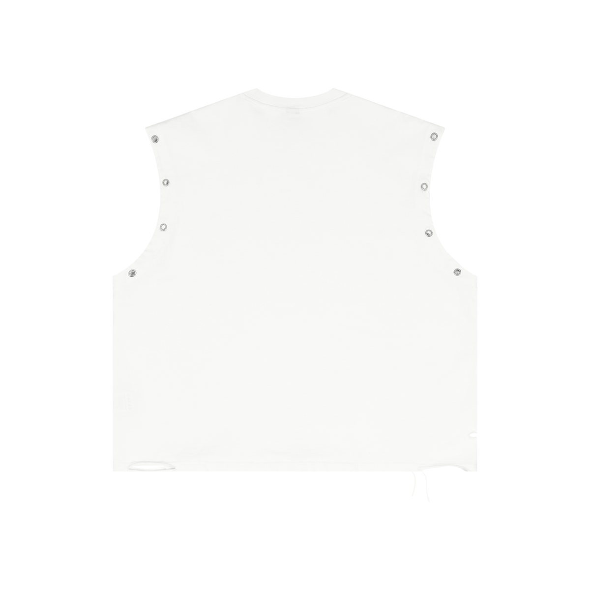 Distressed Grommet Eyelet Tank Top
