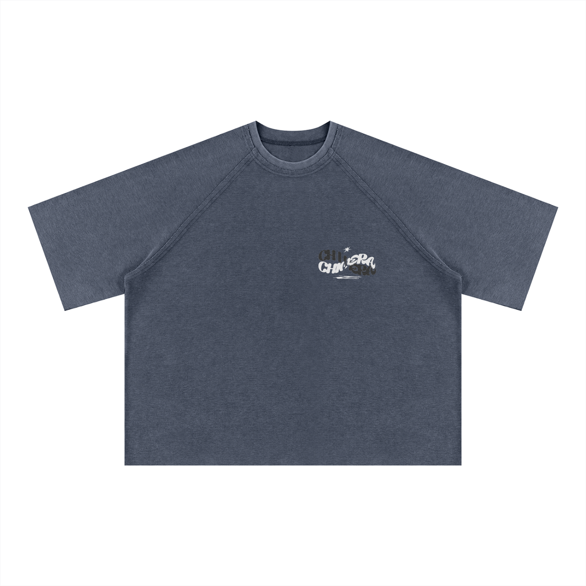 Unisex Mineral Wash Boxy Waffle T-Shirt