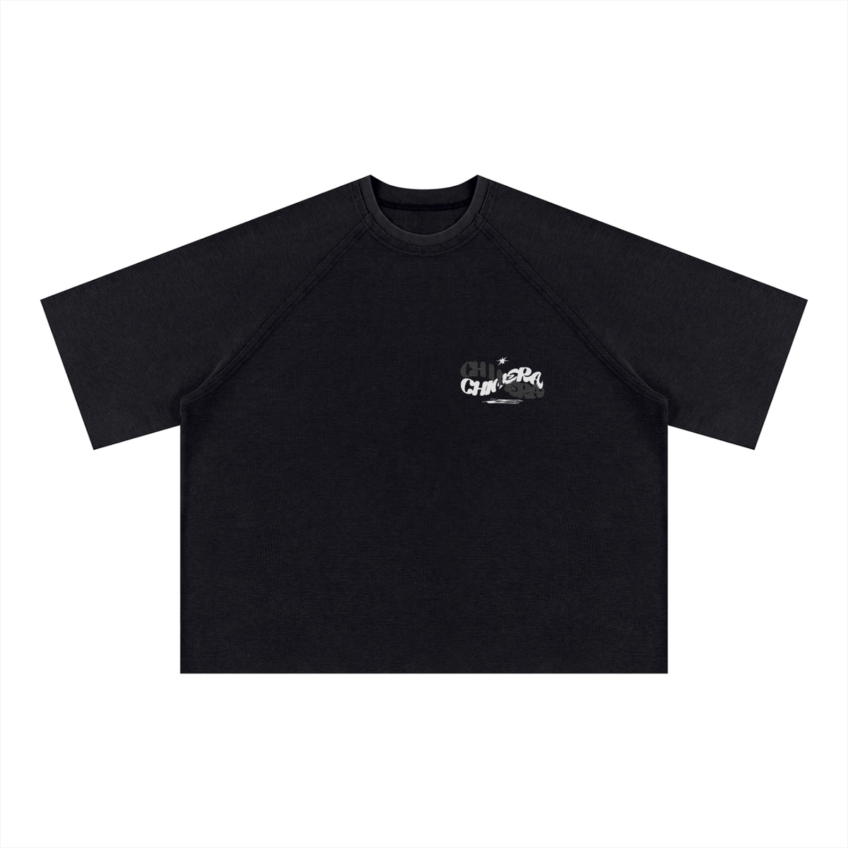 Unisex Mineral Wash Boxy Waffle T-Shirt