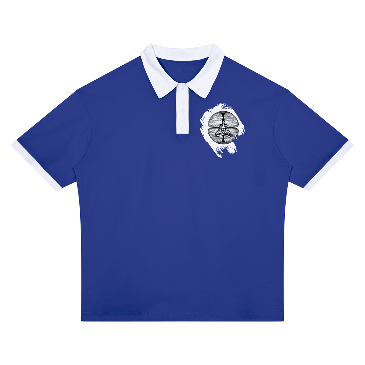 Unisex Color Block Polo Shirt