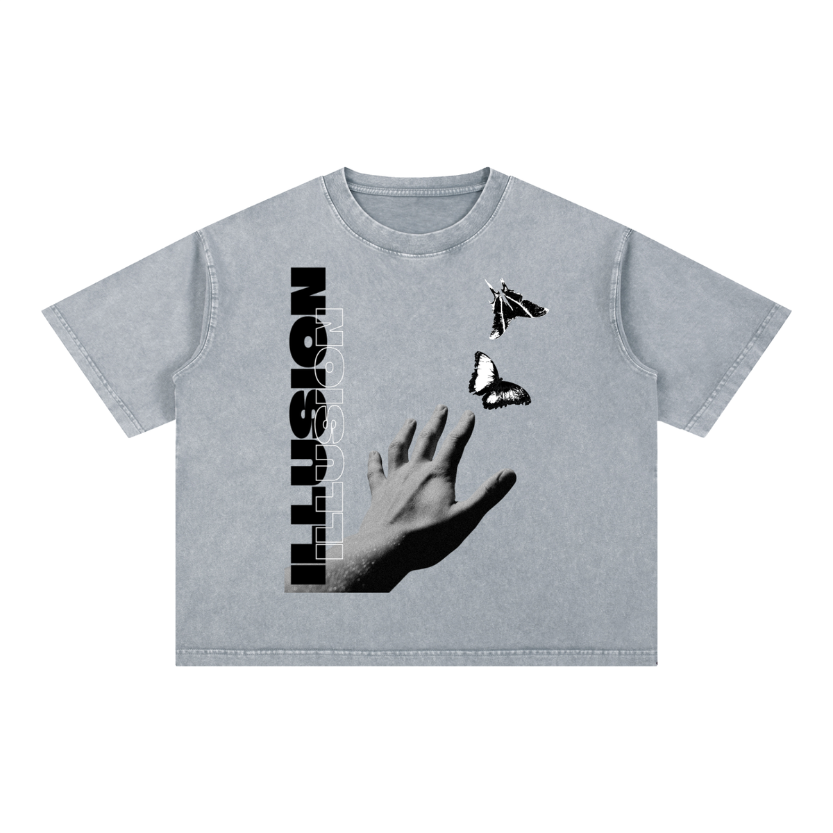 Mineral Wash Boxy Cotton T-Shirt