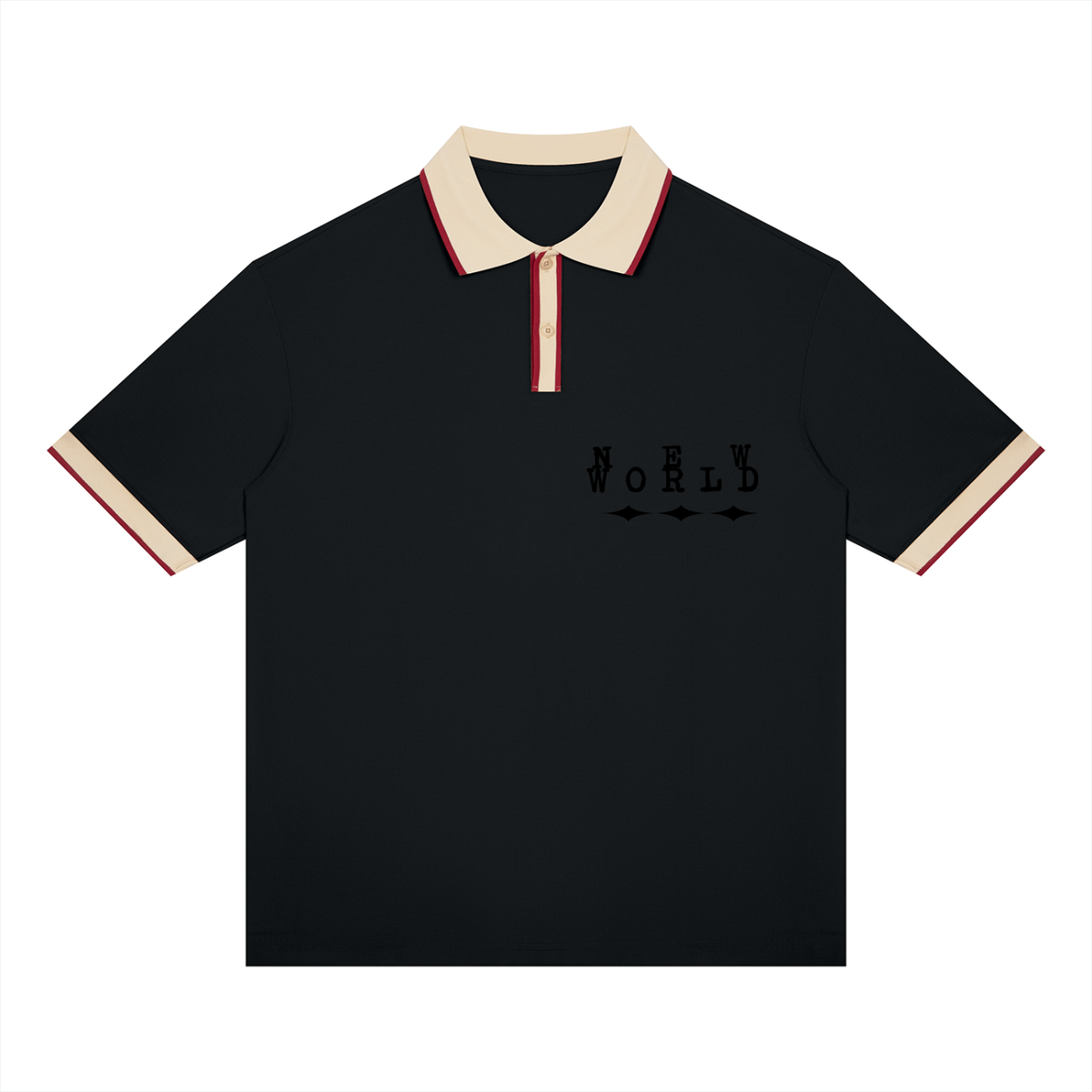 Unisex Color Block Polo Shirt