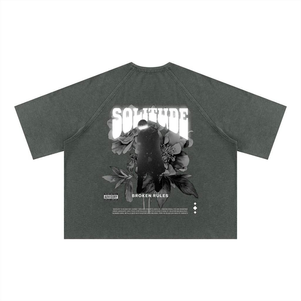 Unisex Mineral Wash Boxy Waffle T-Shirt