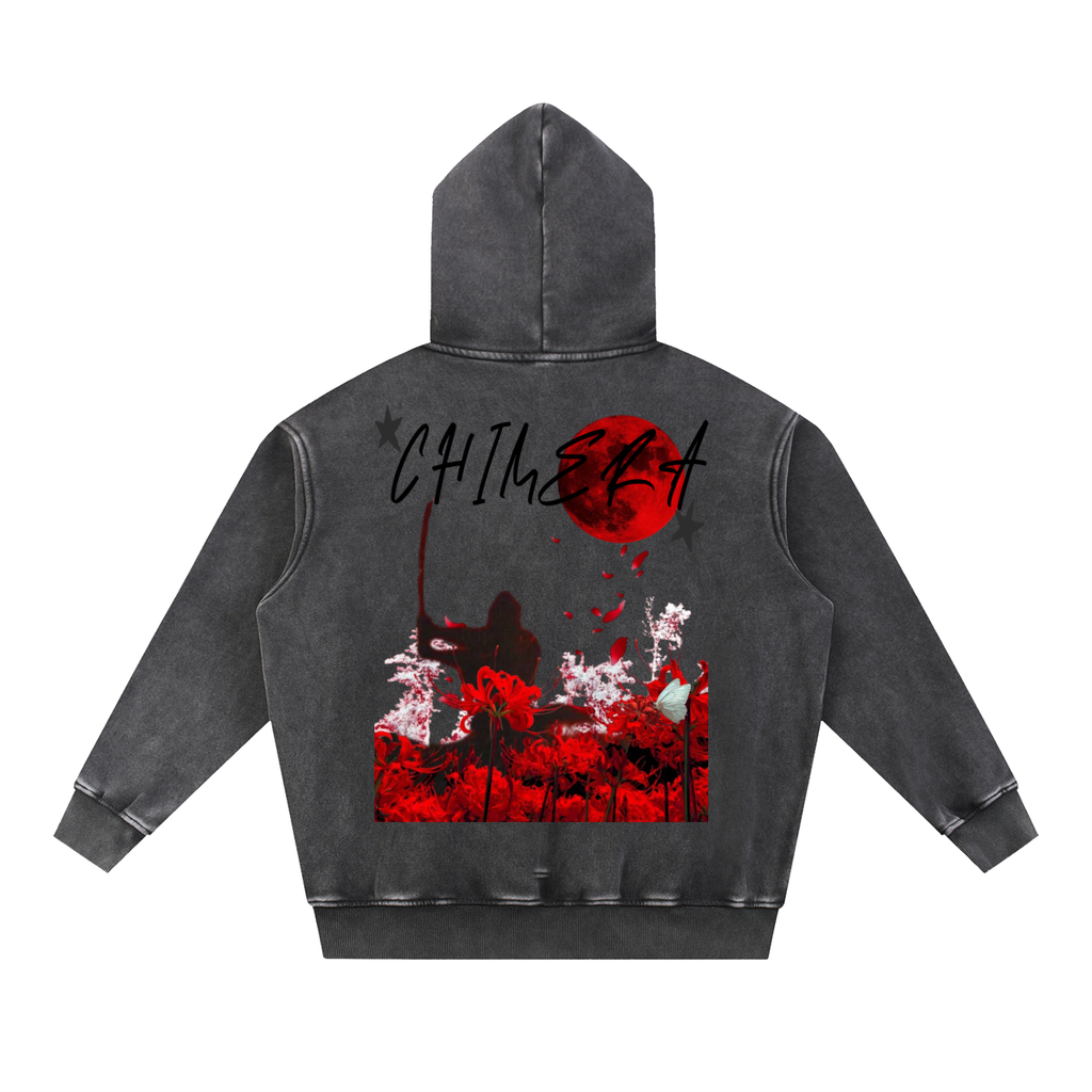 Snow Wash Fleece Oversize Hoodie