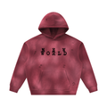 Unisex Sunfade Frayed Fleece Hoodie