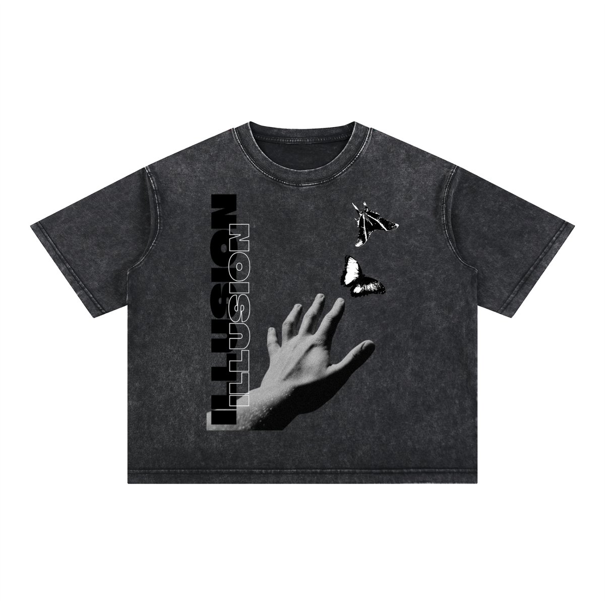 Mineral Wash Boxy Cotton T-Shirt