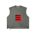Distressed Grommet Eyelet Tank Top