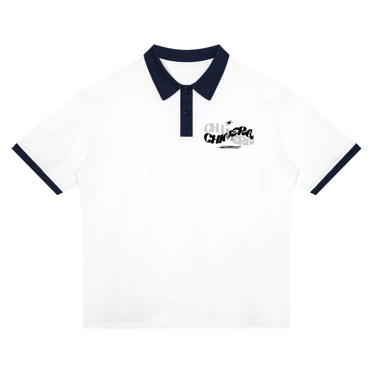 Unisex Color Block Polo Shirt