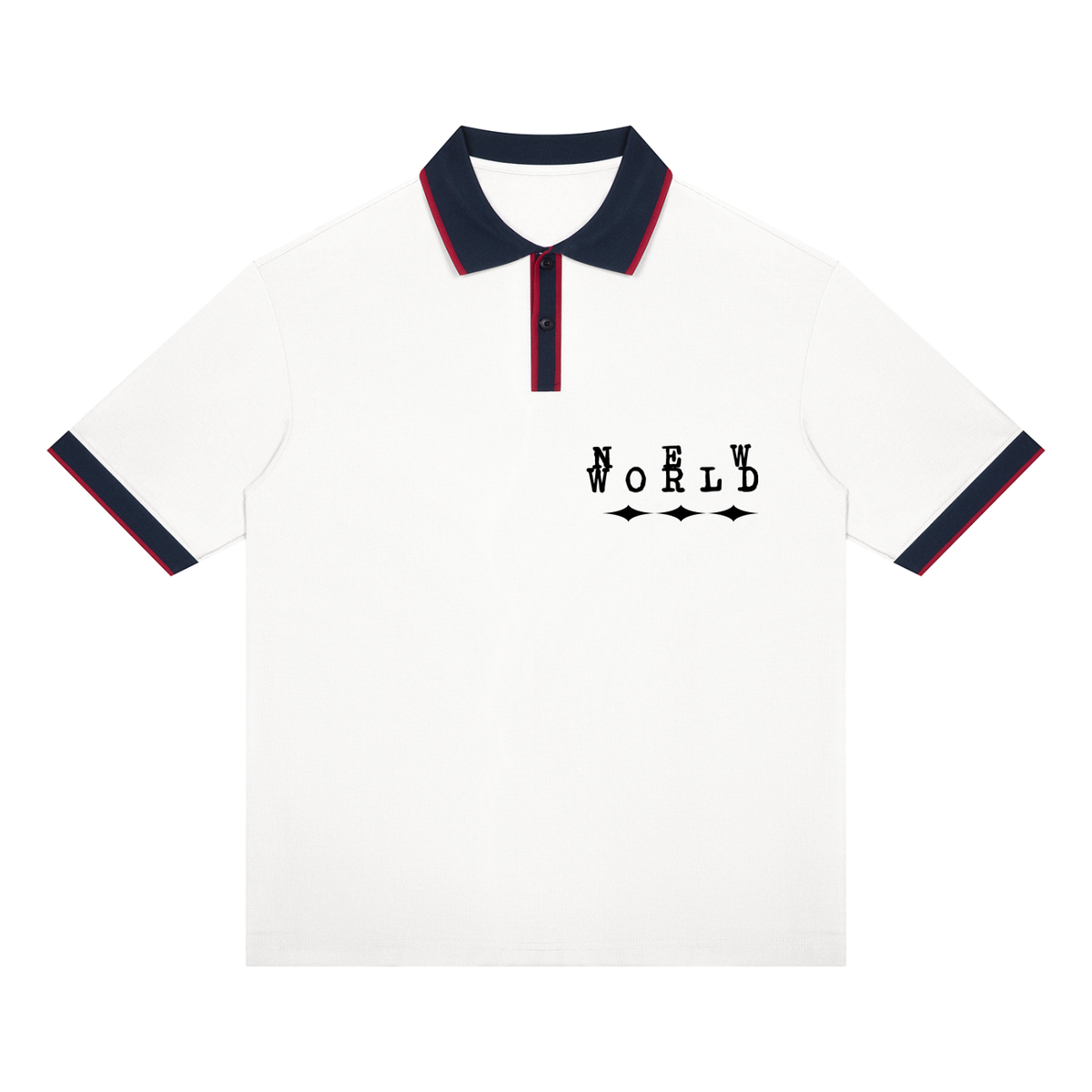 Unisex Color Block Polo Shirt