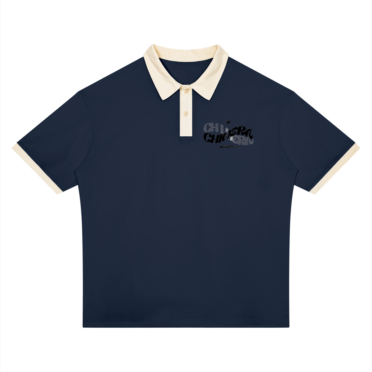 Unisex Color Block Polo Shirt