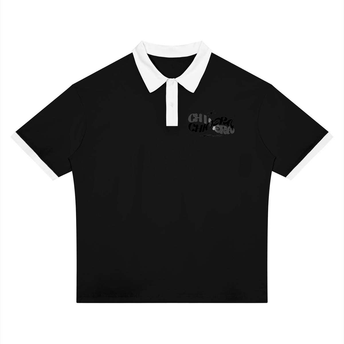 Unisex Color Block Polo Shirt