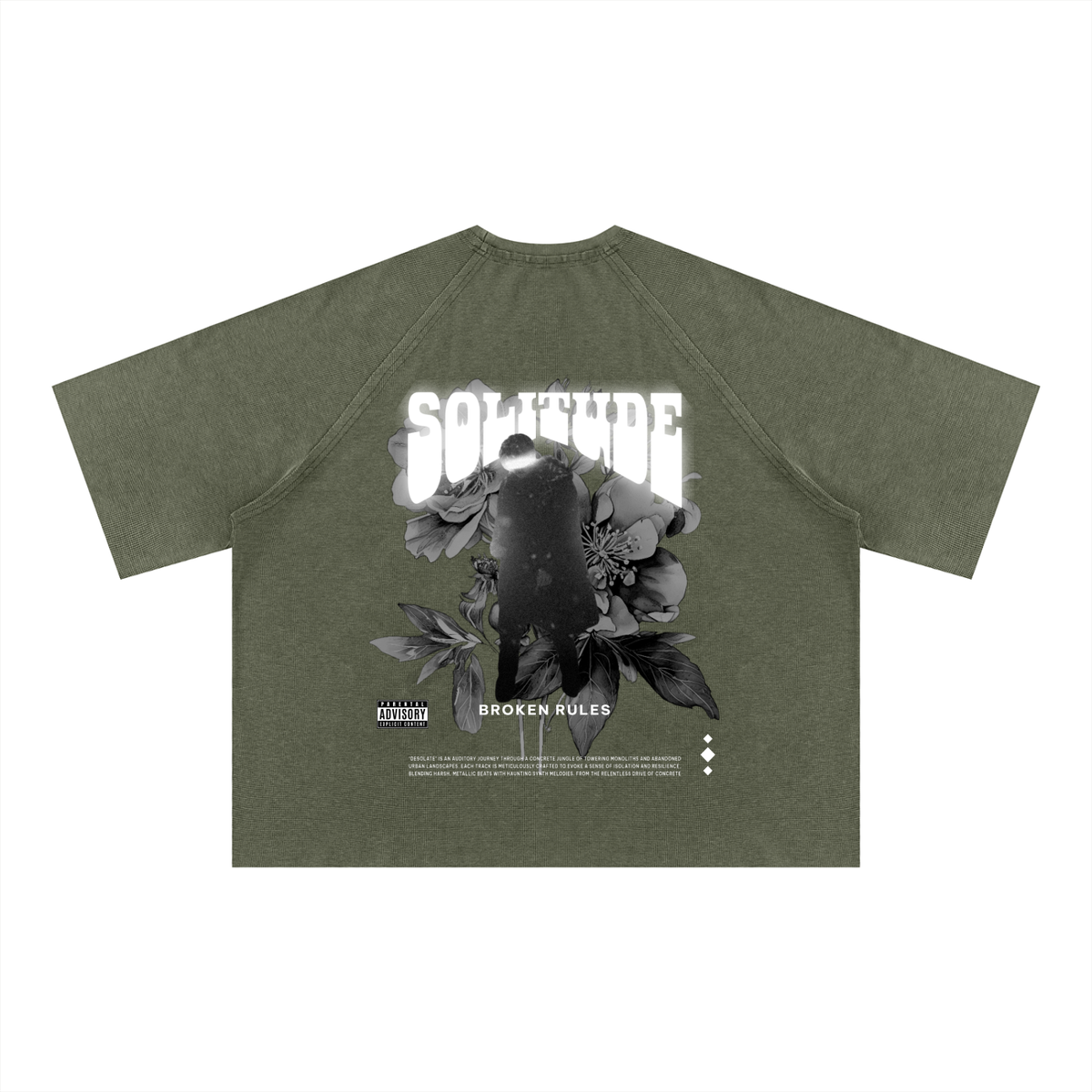 Unisex Mineral Wash Boxy Waffle T-Shirt