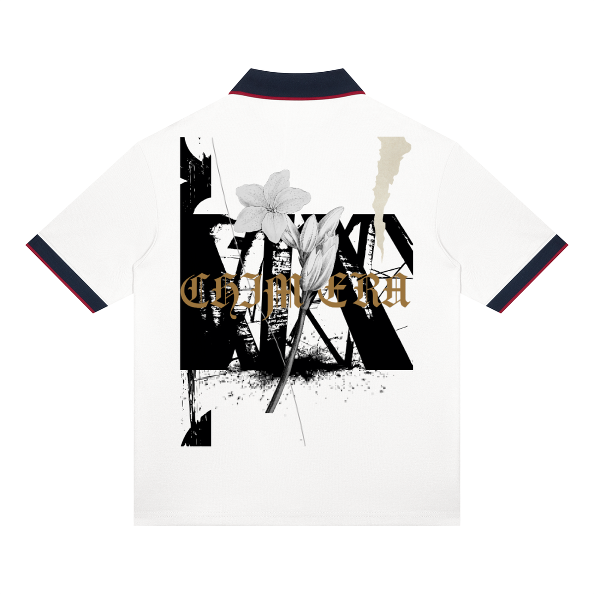 Unisex Color Block Polo Shirt
