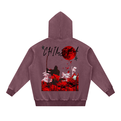 Snow Wash Fleece Oversize Hoodie