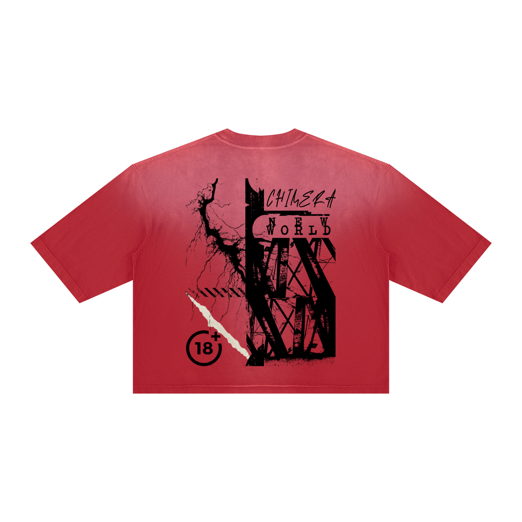 Unisex Vintage Wash Sunfade Boxy T-Shirt