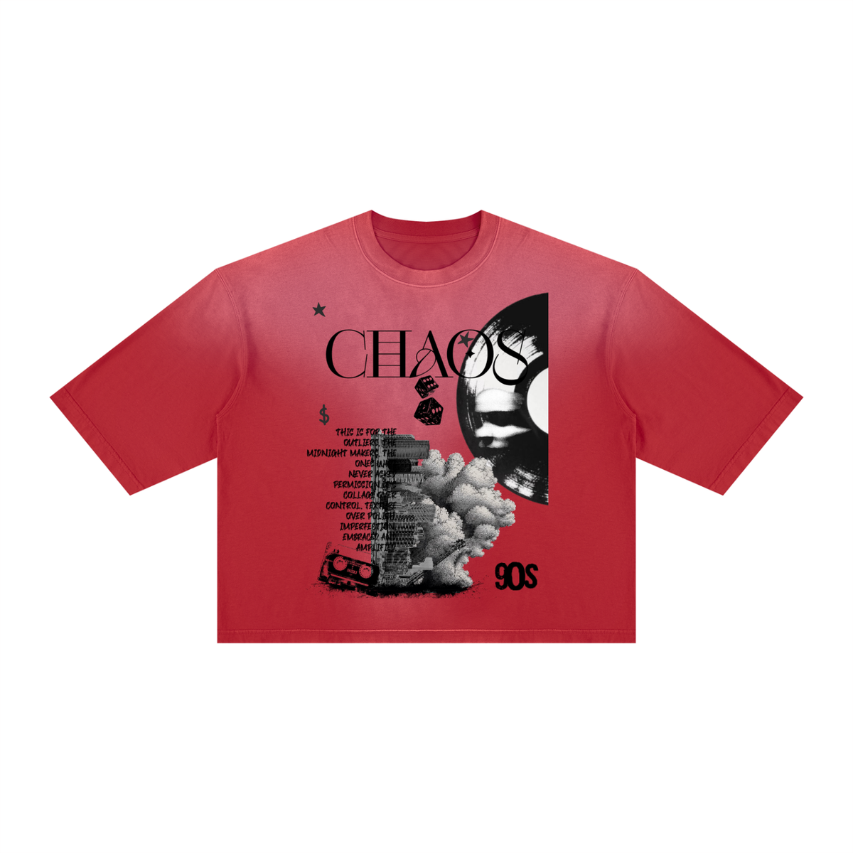 Unisex Vintage Wash Sunfade Boxy T-Shirt