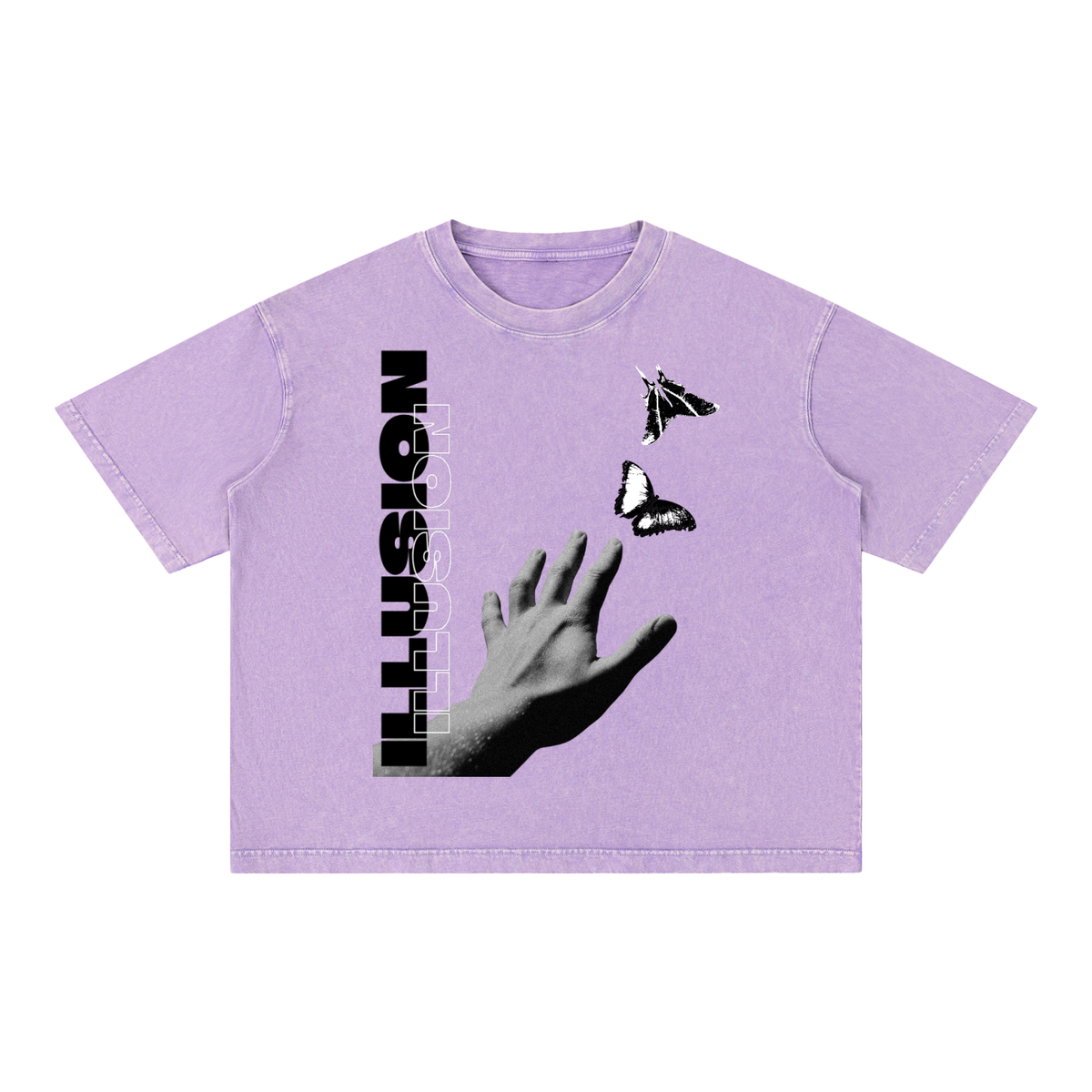 Mineral Wash Boxy Cotton T-Shirt