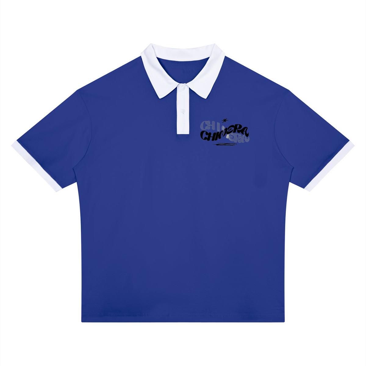 Unisex Color Block Polo Shirt