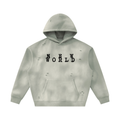 Unisex Sunfade Frayed Fleece Hoodie