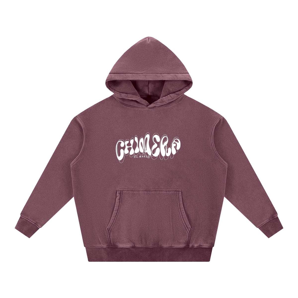 Snow Wash Fleece Oversize Hoodie