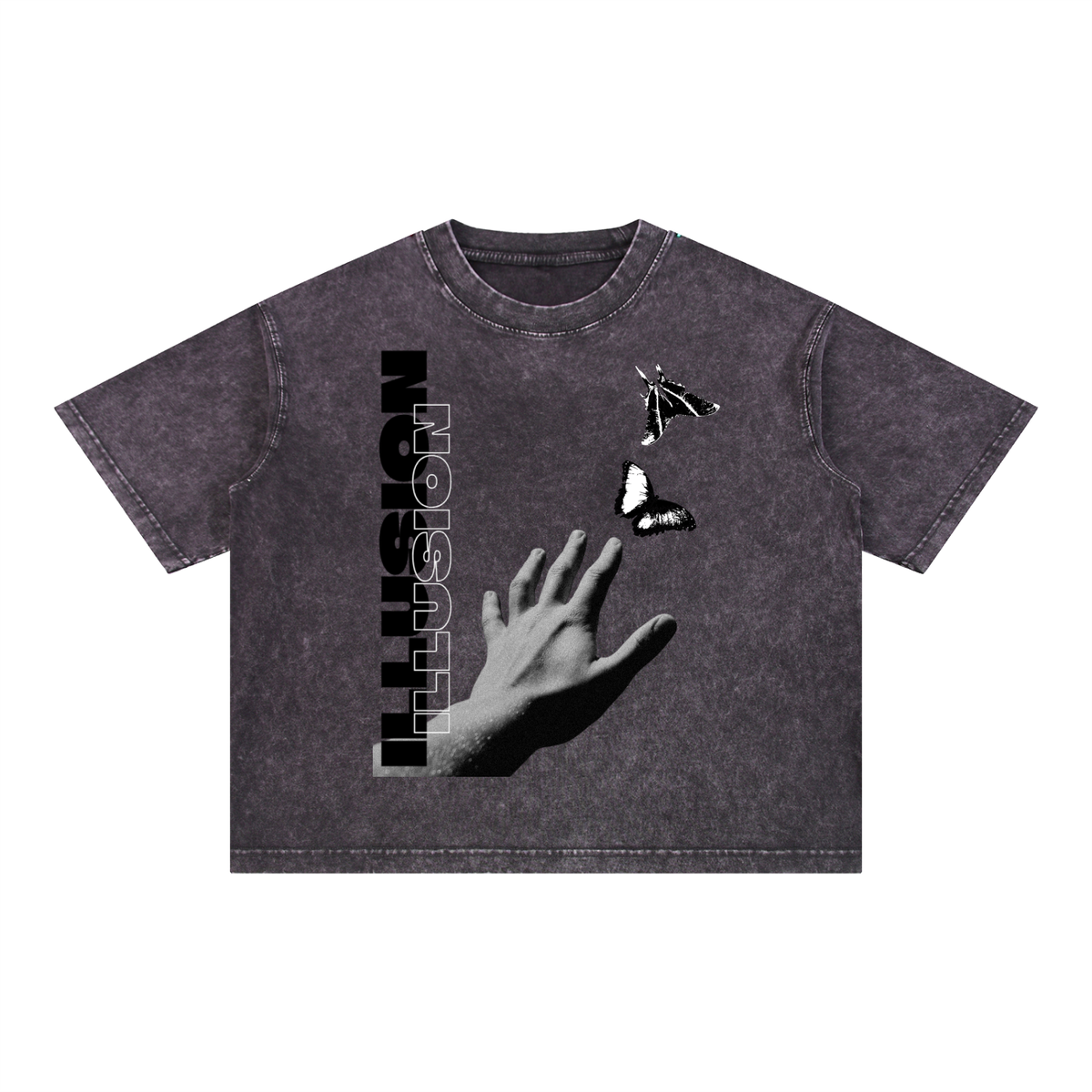 Mineral Wash Boxy Cotton T-Shirt