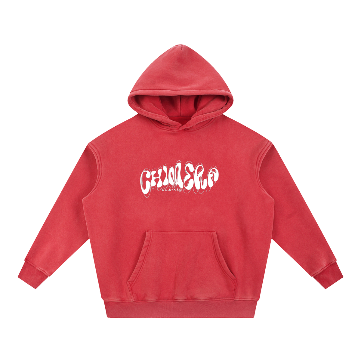 Snow Wash Fleece Oversize Hoodie
