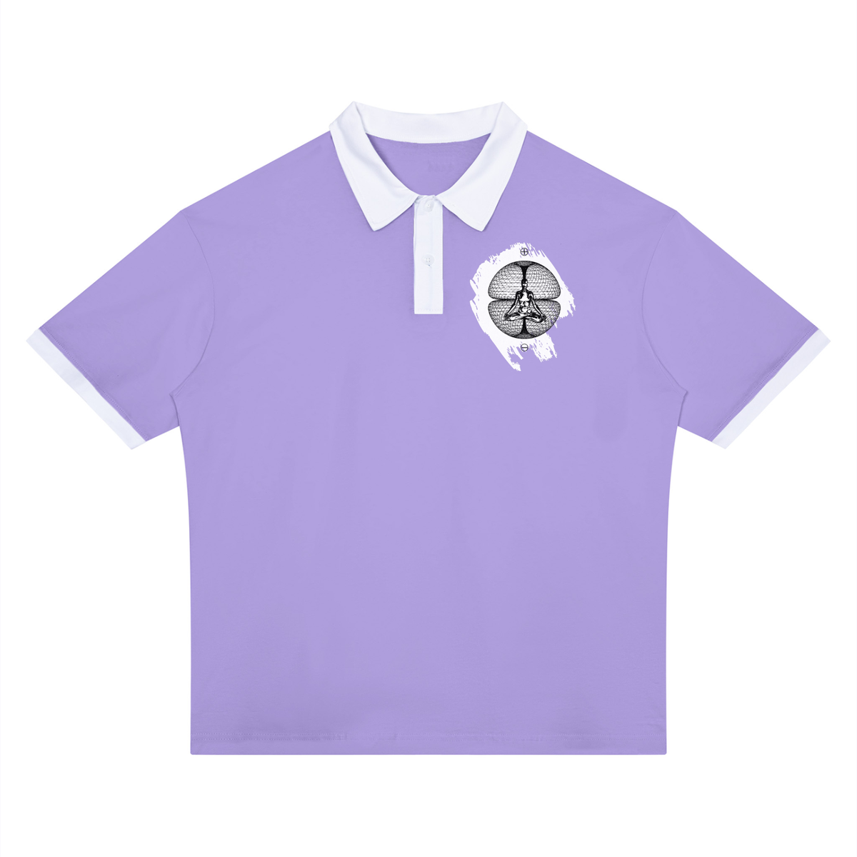 Unisex Color Block Polo Shirt