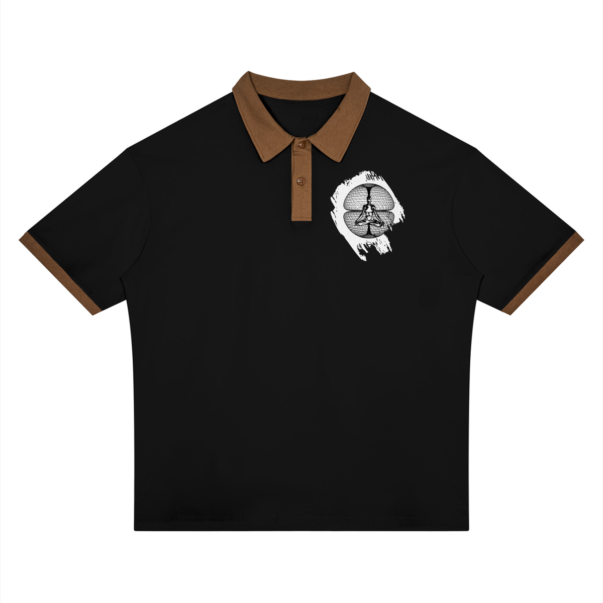 Unisex Color Block Polo Shirt