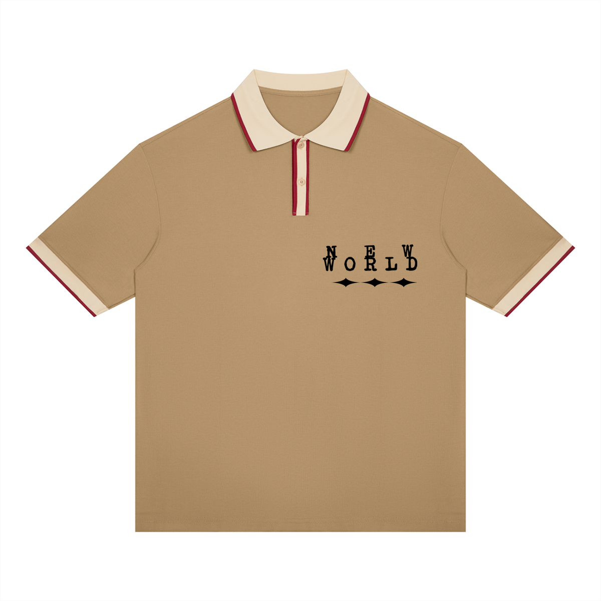 Unisex Color Block Polo Shirt