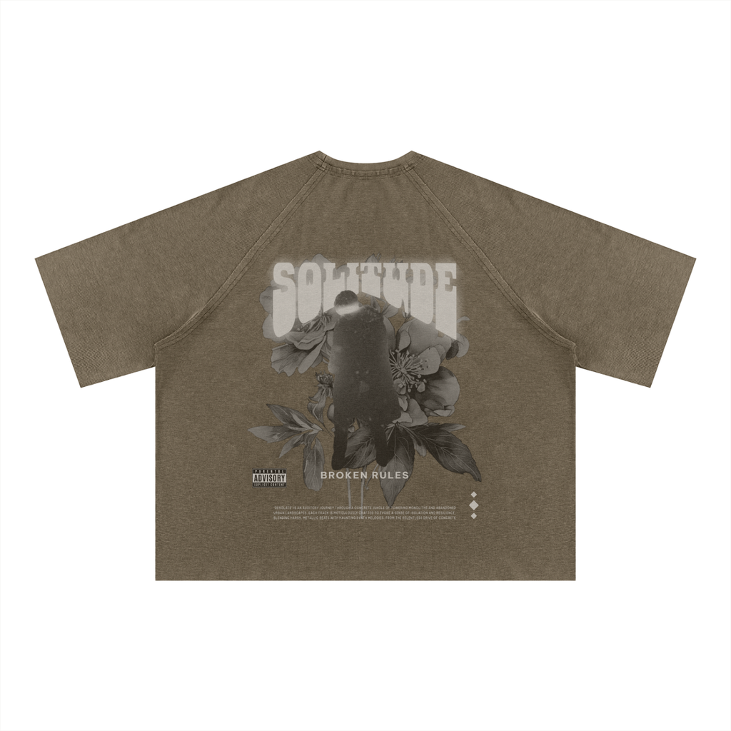 Unisex Mineral Wash Boxy Waffle T-Shirt