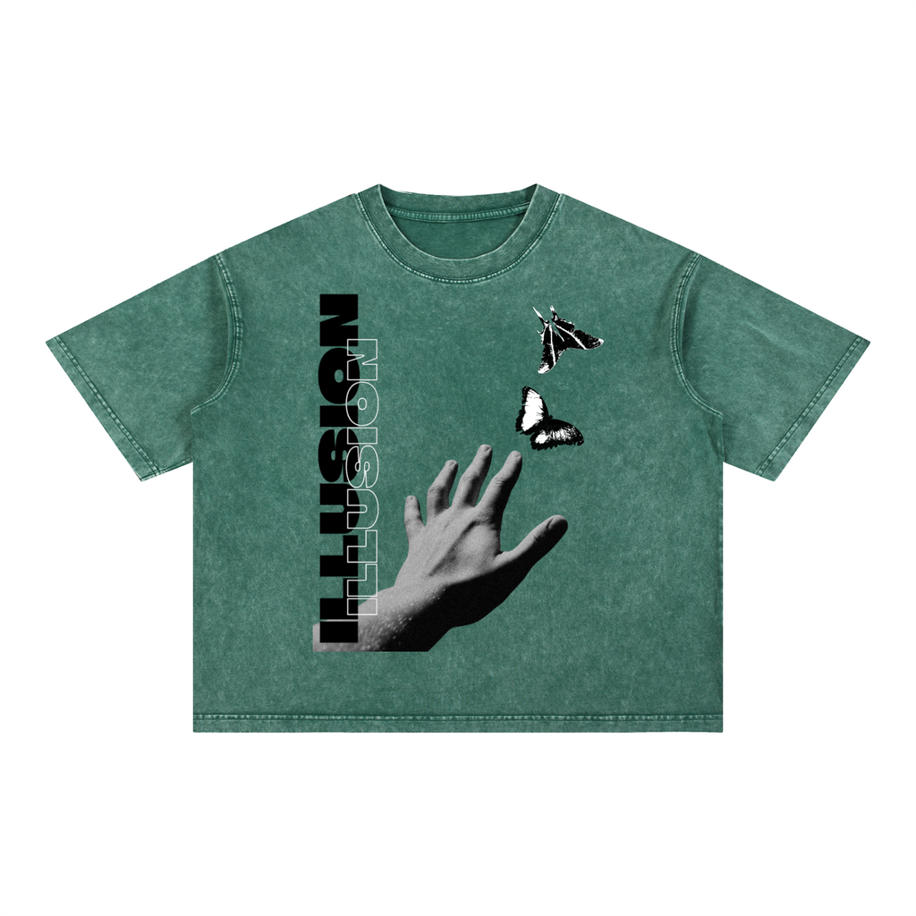 Mineral Wash Boxy Cotton T-Shirt