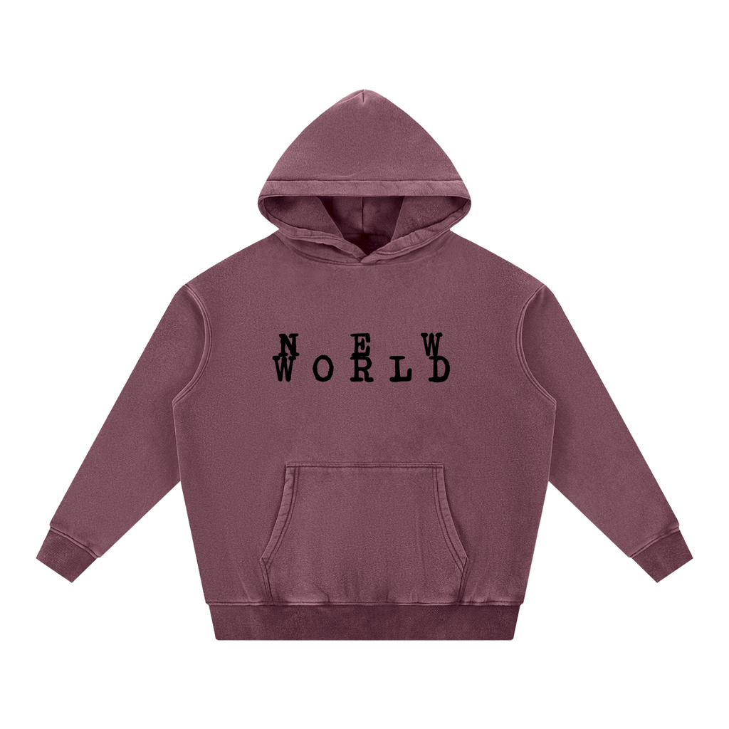 Snow Wash Fleece Oversize Hoodie