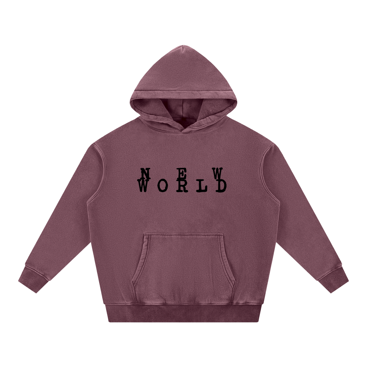 Snow Wash Fleece Oversize Hoodie