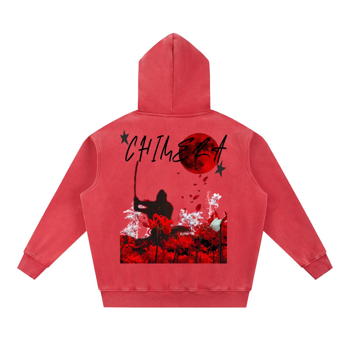 Snow Wash Fleece Oversize Hoodie